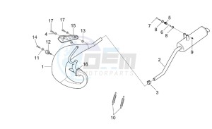 MX 50 2004 drawing Exhaust pipe