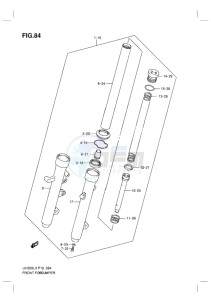 UH200G BURGMAN EU drawing FRONT FORK DAMPER