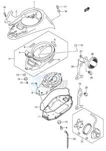 VL800 (E2) VOLUSIA drawing SPEEDOMETER (VL800K3 ZK3 K4 ZK4)