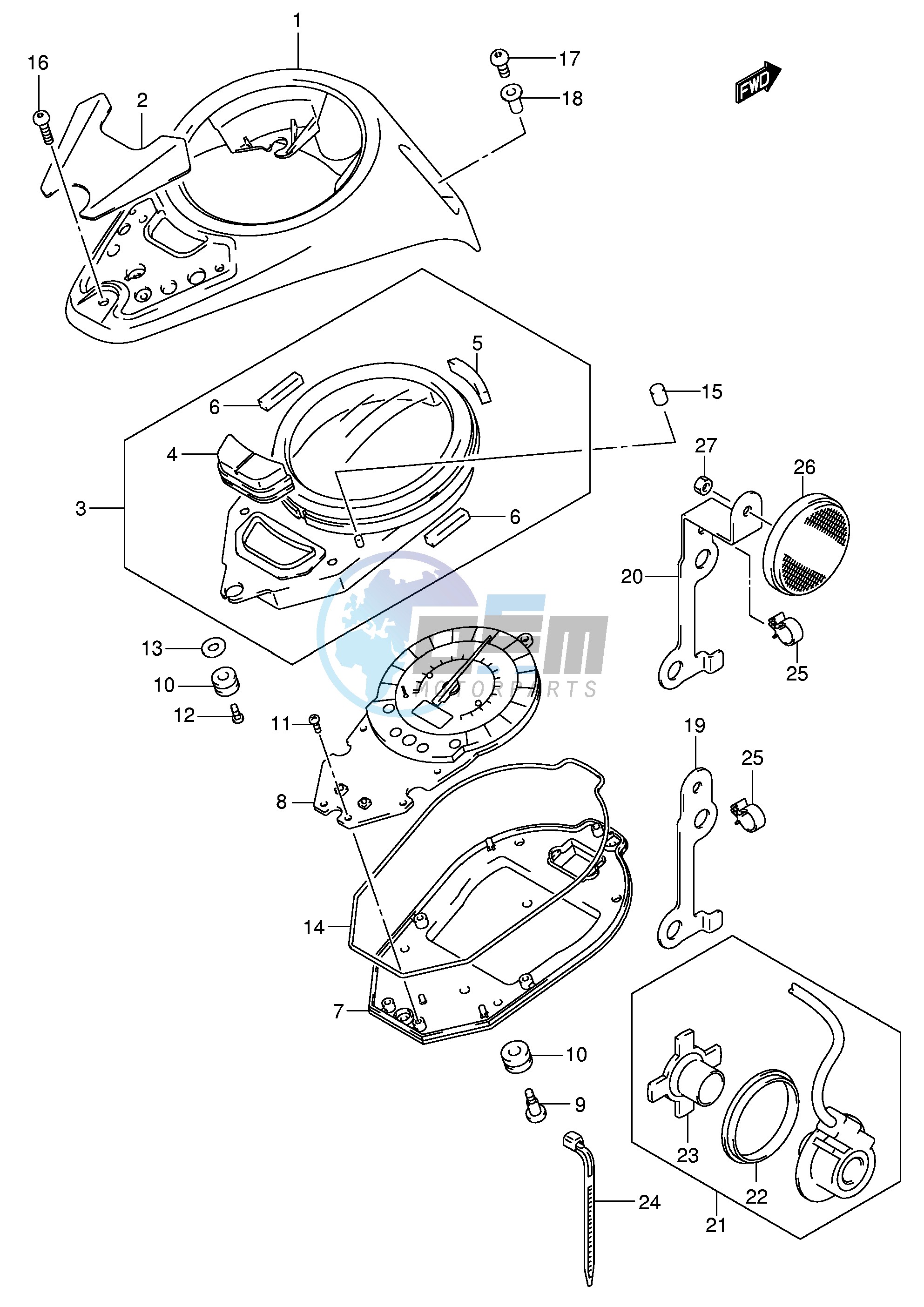 SPEEDOMETER (VL800K3 ZK3 K4 ZK4)