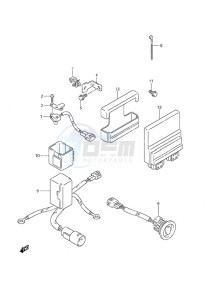 DF 90A drawing PTT Switch/Engine Control Unit