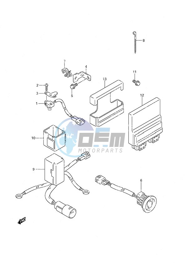 PTT Switch/Engine Control Unit