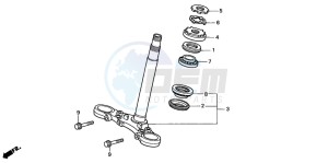 CB600F CB600F drawing STEERING STEM