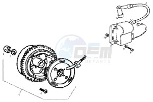 GPR 50 drawing Flywheel magneto