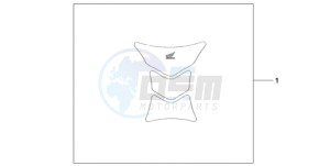 CBR1000RR9 Korea - (KO / MME) drawing TANK PAD