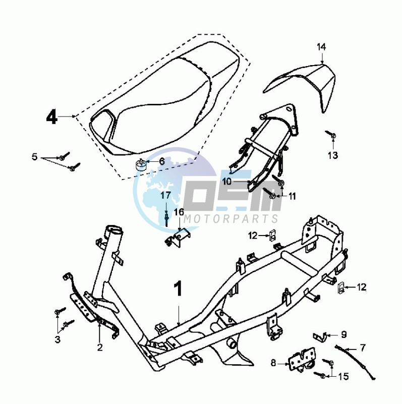 FRAME AND SADDLE