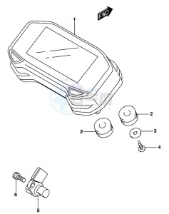 GSX-S125 drawing SPEEDOMETER