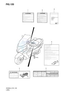 AN400 BURGMAN EU drawing LABEL