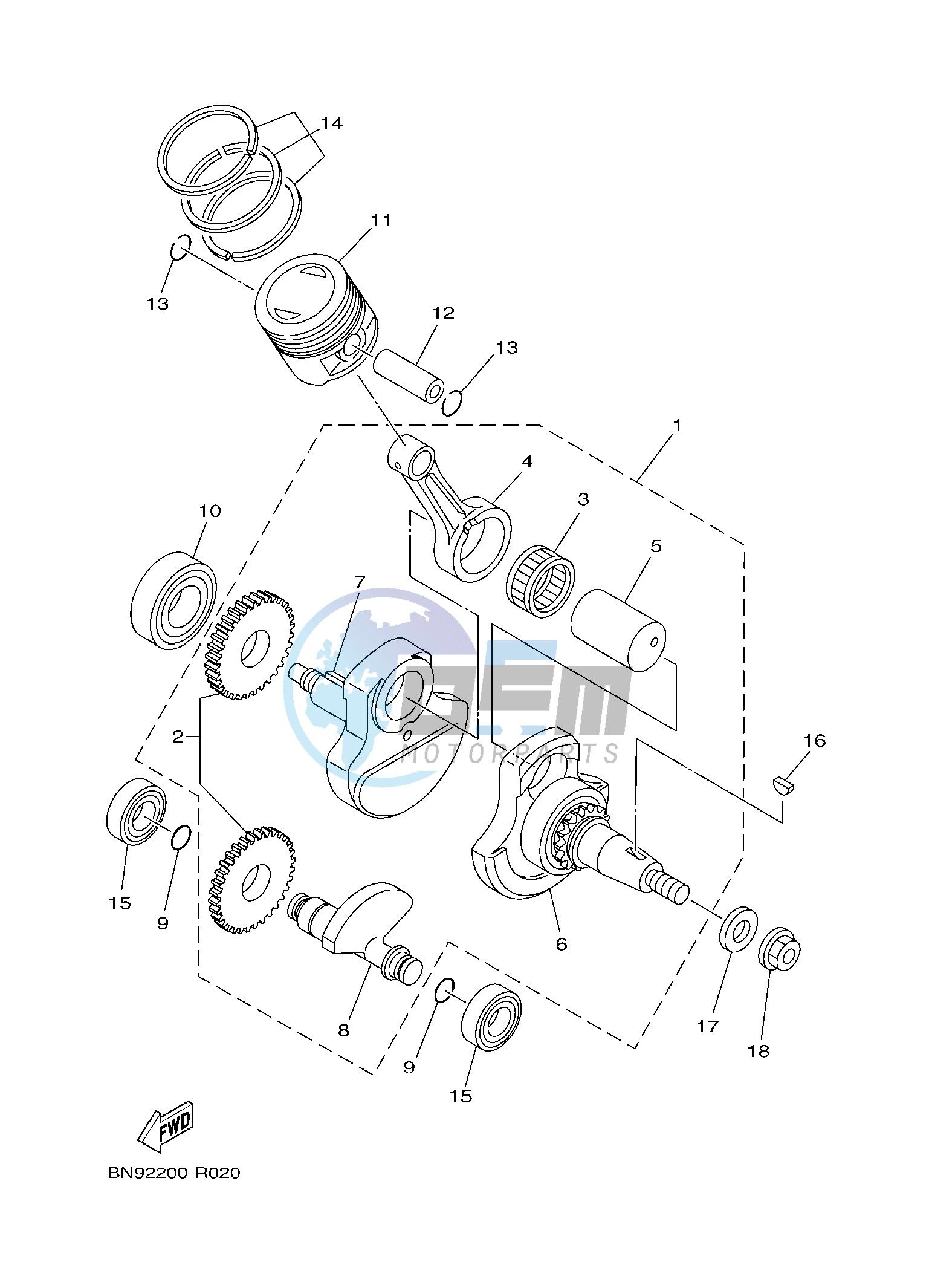 CRANKSHAFT & PISTON