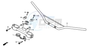 XR200R drawing HANDLE PIPE/TOP BRIDGE (1)