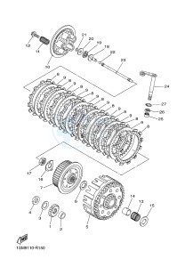 YZ250F (1SM9 1SMA 1SMB 1SMC) drawing CLUTCH