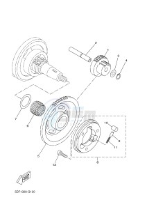 YZF-R125 R125 (5D7W 5D7W 5D7W 5D7W) drawing STARTER CLUTCH