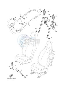 YXZ1000ETS YXZ10YESH YXZ1000R EPS SS SPECIAL EDITION (B577) drawing SEAT 2