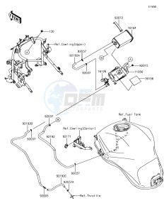 VERSYS 1000 KLZ1000BHF XX (EU ME A(FRICA) drawing Fuel Evaporative System