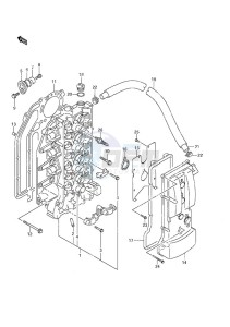 DF 115 drawing Cylinder Head