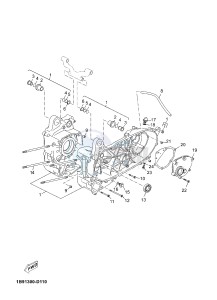 YP125RA (ABS) X-MAX 125 ABS (2DMG 2DMG) drawing CRANKCASE