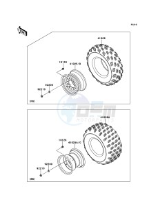 KFX450R KSF450BCS EU drawing Tires