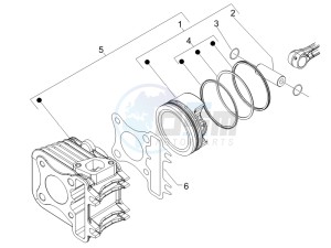 Liberty 200 4t (N15000U01) drawing Cylinder-piston-wrist pin unit