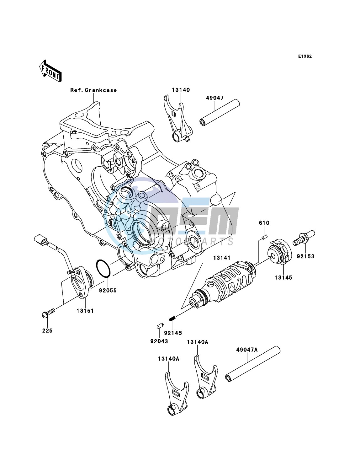 Gear Change Drum/Shift Fork(s)