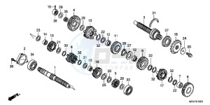 CBR600FC drawing TRANSMISSION