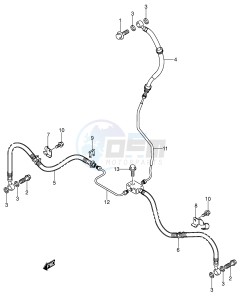 LT-F500F (P28-P33) drawing FRONT BRAKE HOSE