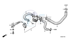 CBR600RR9 France - (F / CMF SPC) drawing AIR INJECTION CONTROL VALVE