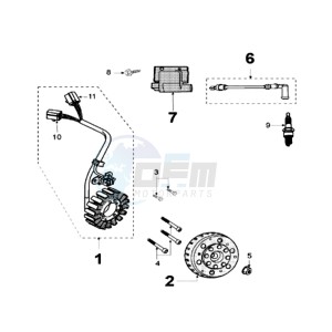 SAT 125 SC drawing IGNITION PART