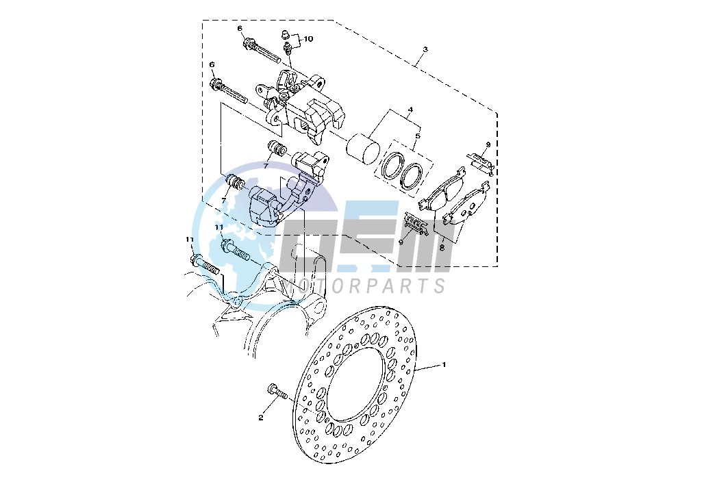 REAR BRAKE CALIPER