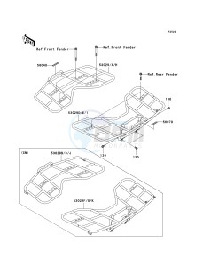 KVF 650 D ([BRUTE FORCE 650 4X4] (D6F-D9F) D7F drawing CARRIER-- S- -