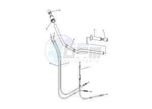 FZ6 FAZER 600 drawing STEERING HANDLE- CABLE