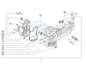 X9 500 Evolution 2006-2007 (USA) drawing Crankcase