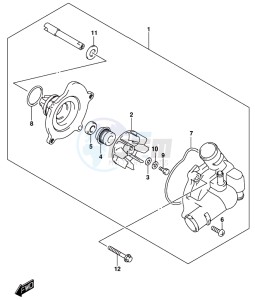 GSX-S1000 A drawing WATER PUMP