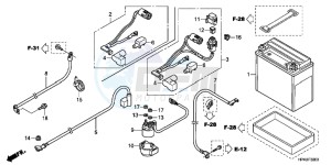 CB650FG CB650F 6ED - (6ED) drawing BATTERY