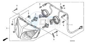 CBF10009 Europe Direct - (ED) drawing HEADLIGHT