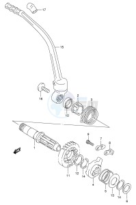 DR350 (E1) drawing KICK STARTER