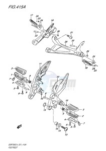 GSR750Z EU drawing FOOTREST