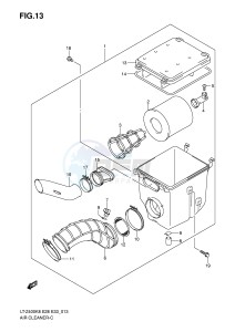 LT-Z400 (E28-E33) drawing AIR CLEANER