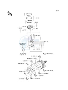 ZX 1000 D [NINJA ZX-10R] (D6F-D7FA) D6F drawing CRANKSHAFT_PISTON-- S- -