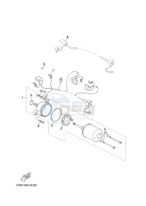 YPR125R XMAX 125 EVOLIS 125 (2DMF 2DMF) drawing STARTING MOTOR