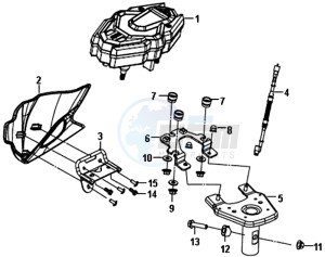 CROX 50 (AE05W6-NL) (L5-M1) drawing METER ASSY-METER VISOR