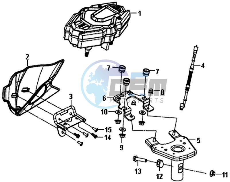 METER ASSY-METER VISOR