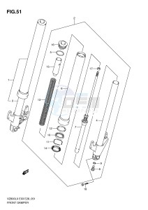 VZ800 (E3-E28) MARAUDER drawing FRONT DAMPER