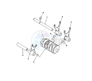 YZ LC-LW 80 drawing SHIFT CAM AND FORK