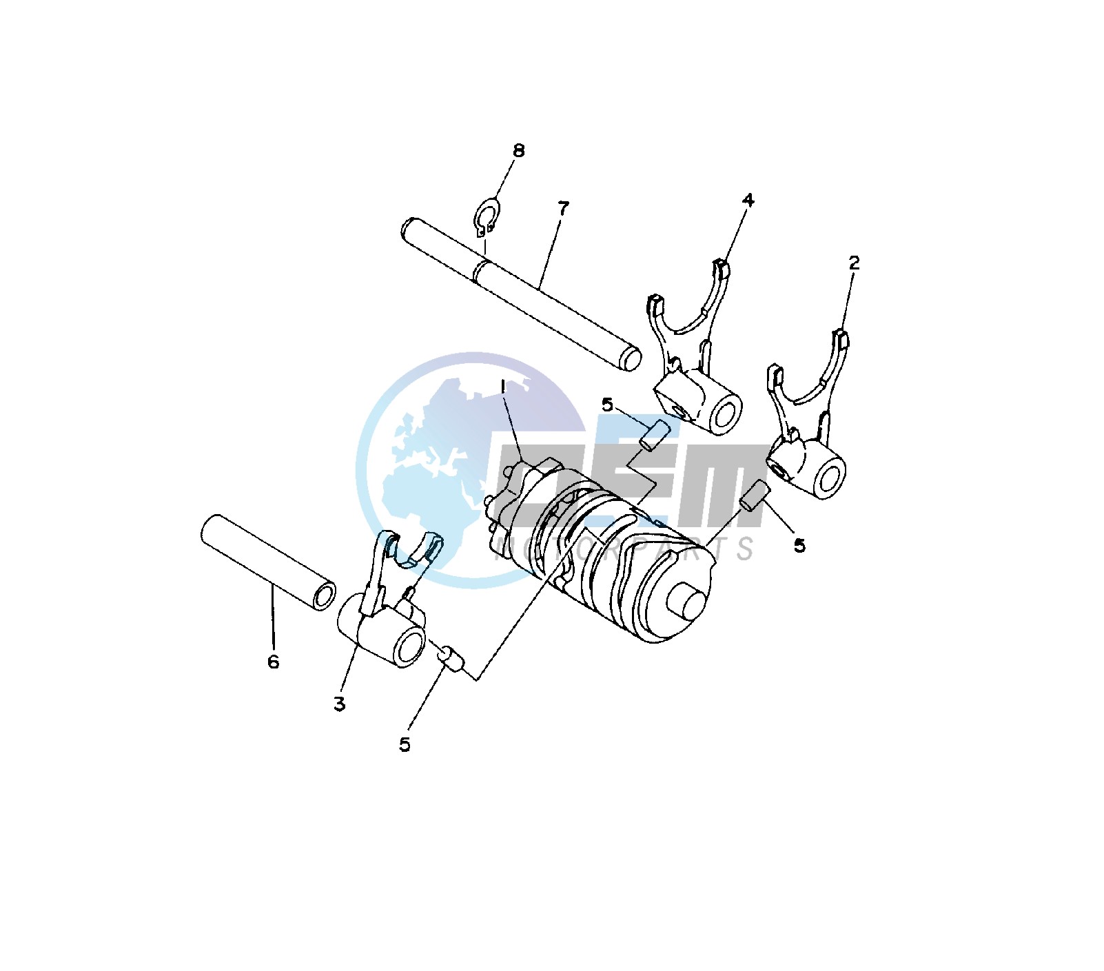 SHIFT CAM AND FORK