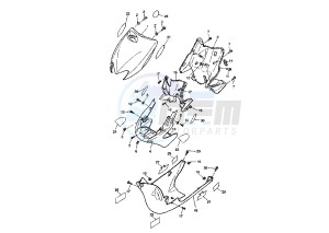 YQ AEROX 100 drawing FRONT BODY MY00 MAX BIAGGI