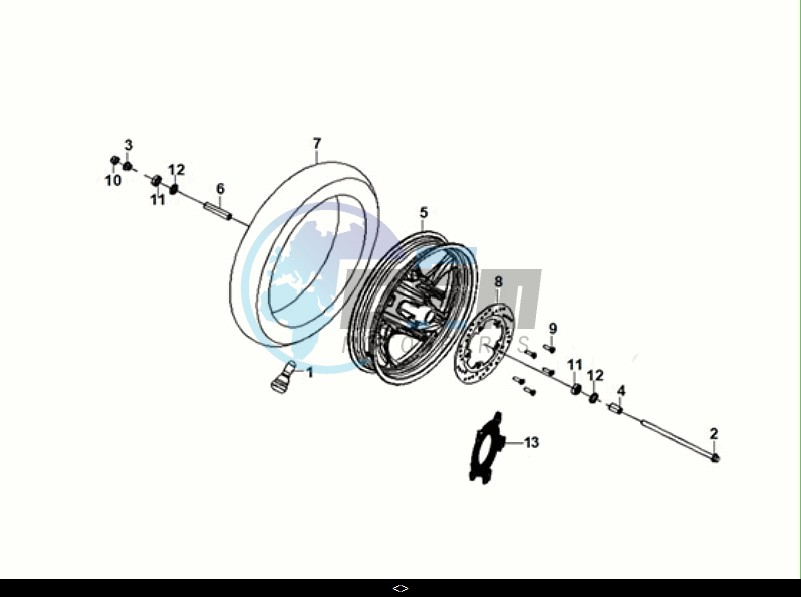 FRONTBRAKEDISK - FRONTWHEEL