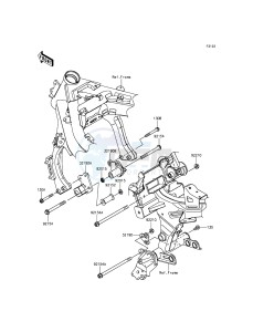 ER-6F_ABS EX650FDS XX (EU ME A(FRICA) drawing Engine Mount