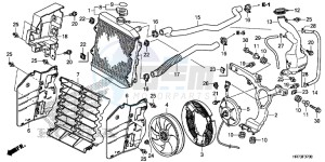 TRX420FA6G TRX420 Europe Direct - (ED) drawing RADIATOR