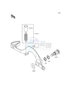 KX450F KX450HGF EU drawing Brake Pedal