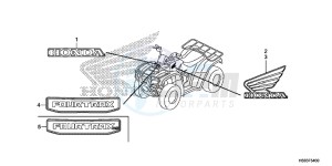 TRX250TEG TRX250T Europe Direct - (ED) drawing MARK